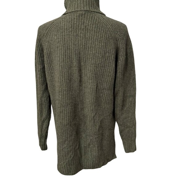Magaschoni Green Cashmere Turtleneck Sweater Size L - Picture 2 of 4